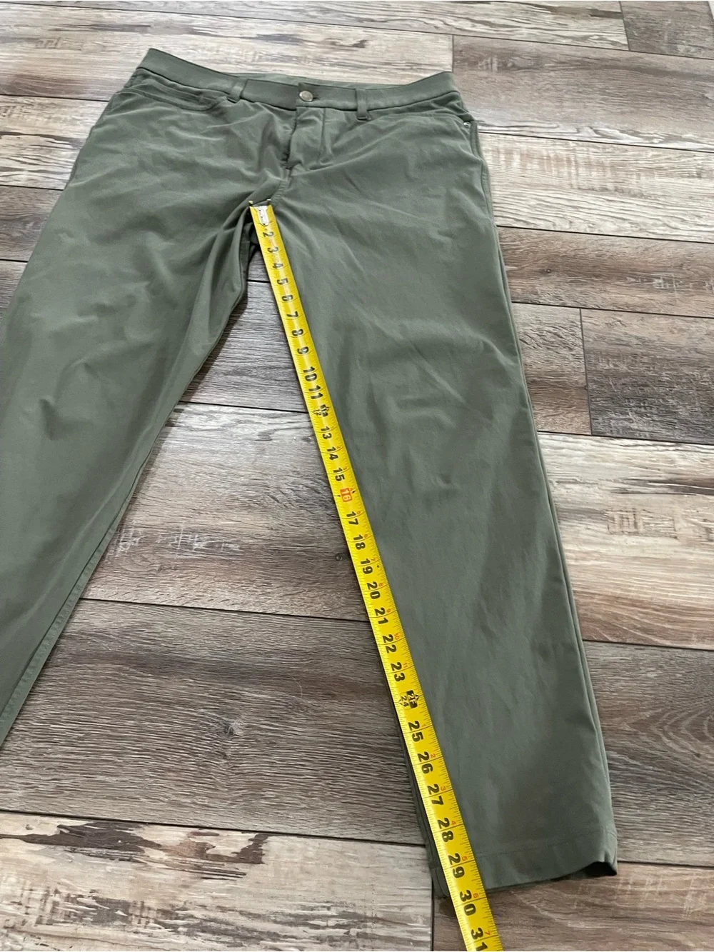 Lululemon Men’s ABC Slim Fit 5-Pocket Warpstreme Pant Size 34x30 Sage Green